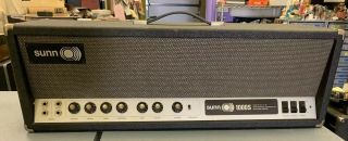 Vintage 1969 Sunn 1000s Guitar Tube Amp Amplifier Head For Restore