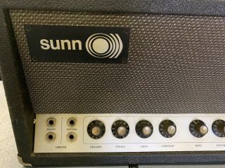 Vintage 1969 Sunn 1000S Guitar Tube Amp Amplifier Head for restore 2