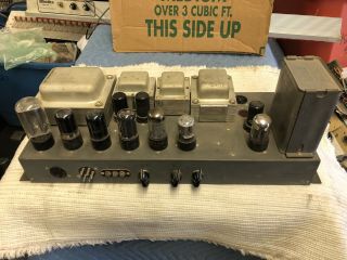 Vintage Hammond Ao - 15 - C Tube Amplifier W/all Tubes