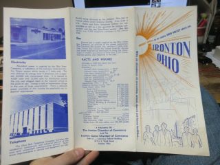 1962 Ironton Ohio Informational Brochure Church School River Library Hotel Old