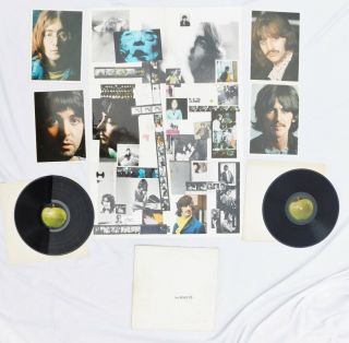 The Beatles White Album Lp Record Vinyl 1968 No.  1307562 Poster Photos