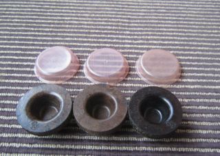 German WW2 Bakelite caps for smi.  z.  3pieces 2