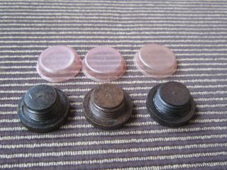 German WW2 Bakelite caps for smi.  z.  3pieces 3