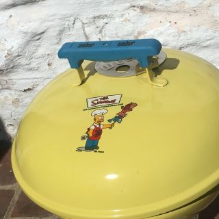 The Simpsons Portable Weber Charcoal Grill 10th Anniversary Ltd Ed Vintage 3