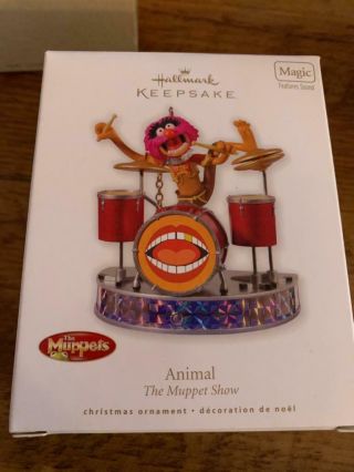 Hallmark Keepsake Ornament 2010 Animal The Muppet Show Magic Sound Drums