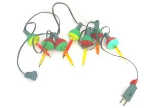 Vintage Bubble Christmas Lights By Noma Set Of 7