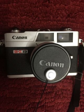 Vintage Canon Canonet Ql17 G - Iii Giii 35mm Rangefinder Film Camera.