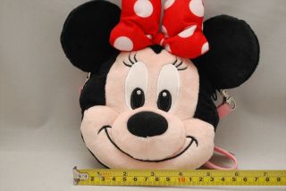 Tokyo Disney Resort Ltd Minnie Mouse Plush Pass Case Coin Bag Card Holder F/s