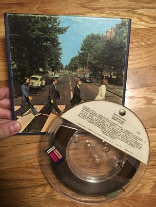 The Beatles L383 Abbey Road Reel - To - Reel Tape W/original Vintage Box