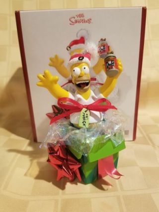 Carlton Cards 2007 Homer Simpson Duff Beer The Simpsons Christmas Ornament