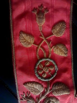 Masonic Vintage Rose Croix CollarEarly 1920s Example English Craftsmen 3