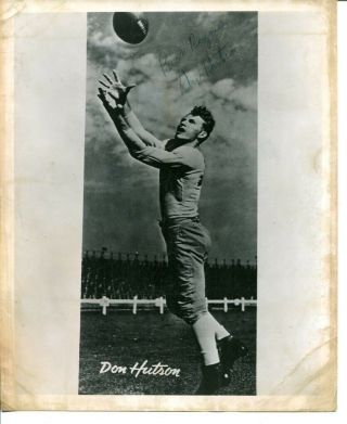 Don Hutson Signed Vintage Photo 8x10 Autographed Packers Psa/dna Af78845
