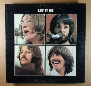 The Beatles Let It Be Orig Vintage 1970 Apple Record Us Label Dg - Lp