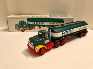 Vintage 1978 Hess Fuel Oils Truck Toy Tanker With Box