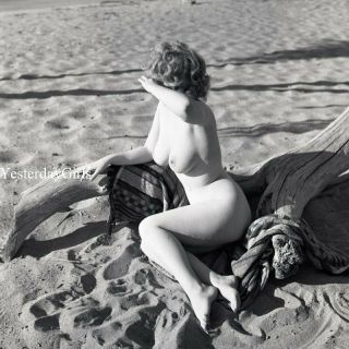 Ygnf - 1131 Vintage 2.  25 Negative Art Posed Nude Bonnie Yette Shot By Ron Vogel