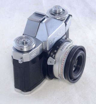 Carl Zeiss IKON CONTAFLEX IV VINTAGE SLR 35mm Film Camera 50mm f/2.  8 Tessar Lens 2