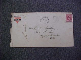 Orig Post Ww2 Envelope " Smokey Smith " Seaforths C 1946 " Ymca "