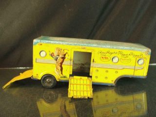 1950s Marx Roy Rogers & Trigger Semi Trailer Tin Toy