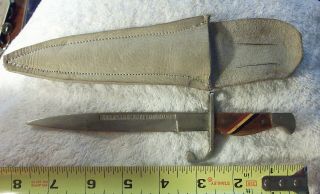 Vintage Keepsake From Belgium 7 3/8 " Sword Letter Opener Knife With Sheath,  Rare