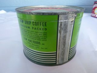 vintage S and W Coffee 1 lb keywind tin can San Francisco Seattle NY 3
