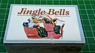 Vintage Mr.  Christmas Matchbox Melodies,  Jingle Bells Music Box W/animation