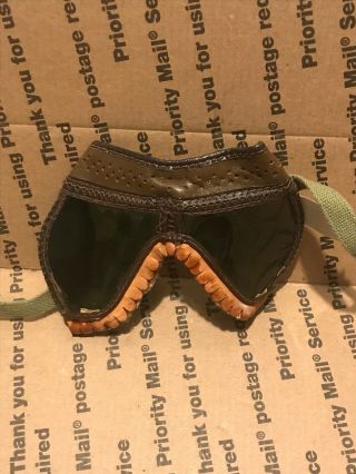 Wwii Us Army 10th Mountain Division Folding Ski Goggles - Polaroid Goggle Dust