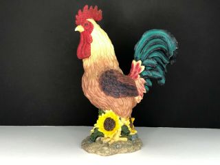 Large Colorful Ceramic/porcelain Rooster Home Decor Kitchen Piece 12 Inches Tall