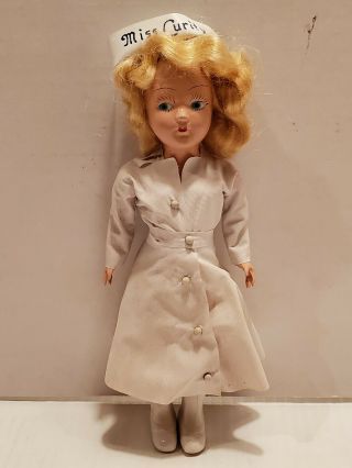 Vintage Miss Curity Nurse Advertising Doll 8” 1950’s