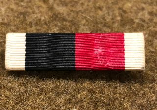 Ww2 Us Military Army Of Occupation Medal Ribbon Bar Only Pin Back Device