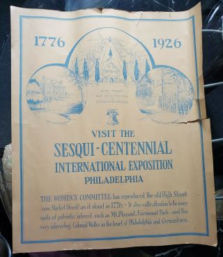 1776 1926 Philadelphia Sesqui - Centennial International Exposition Large Poster