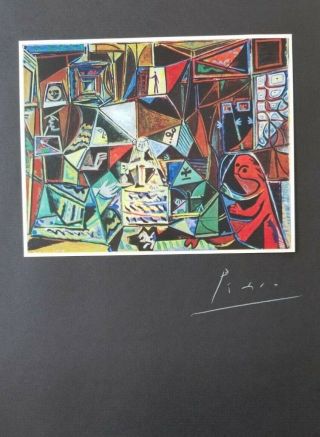 Pablo Picasso 1959 " Variation Of Velazquez " Hand Signed Plate | Nr