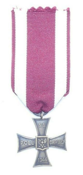 Wwii Poland Cross Of Valor 1944 Version