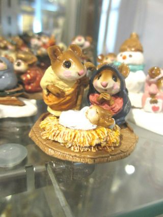 Wee Forest Folk " Chris - Mouse Pageant " M117 No Stable Annette Petersen Kh