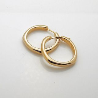 Authentic Tiffany & Co.  Vintage 18k Yellow Gold Hoop Earrings