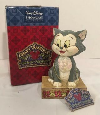 Jim Shore Disney Traditions Buono Figaro Cat Figurine Pinocchio 4007212 W/ Box