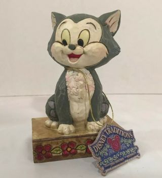 JIM SHORE Disney Traditions Buono Figaro Cat Figurine Pinocchio 4007212 w/ Box 2