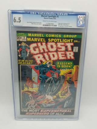 Marvel Spotlight 5 (8/72,  Marvel) Cgc 6.  5 1st App Ghost Rider Johnny Blaze