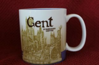 Rare 2012 Starbucks Gent 16 Oz Mug Cup Belgium Ghent Coffee Tea
