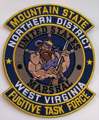 Htf Rare Defunct Us Marshal West Virginia Mountain State Fugitive Task Force