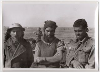 Wwii German Luftwaffe Press Photo Afrikakorps Captured English? Prisoners L12