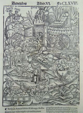 1502 Grüninger Master - incunabula woodcut - Underground Hell Monsters 3