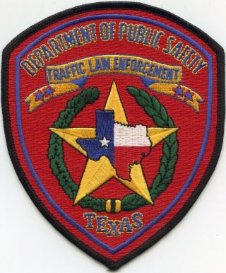Texas Tx State Dps Traffic Law Enforcement Police Patch