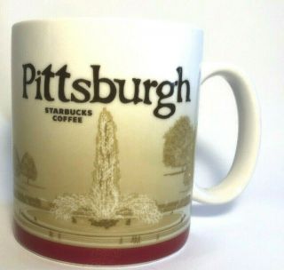 Starbucks Pittsburgh Mug 2011 Global Icon City Ceramic Coffee Cup 16oz