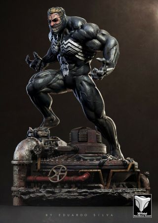 Venom Custom Statue 1/4 Scale Sculpture Marvel Spider Man Nt Xm Sideshow Prime 1