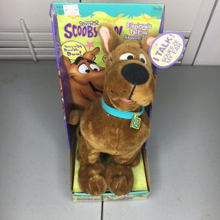 Electronic Talking Scooby Doo Plush Doll Equity 1999 Vintage