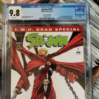 Spawn 232 EWU unsigned One of the rarest of Spawn collectibles CGC 9.  8 3