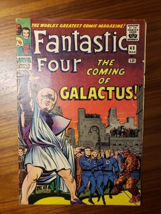 Fantastic Four 48 (1966) 1st Appearance of Silver Surfer - 1st Galactus - Mylar 2