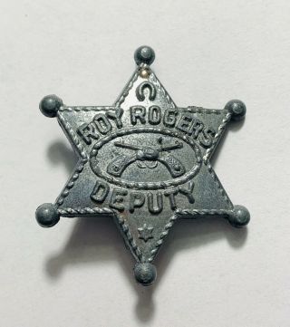 Vintage 1950’s Roy Rogers Deputy Sheriff Metal Badge Pin Star