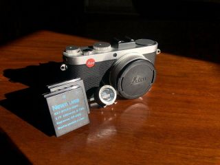 Leica X2 Digital Camera Silver,  Vintage 5cm Sbooi Leica Viewfinder