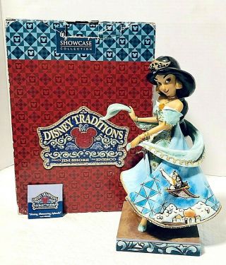 Jim Shore Disney Showcase Princess Jasmine Shining Shimmering Figurine 9.  5 "